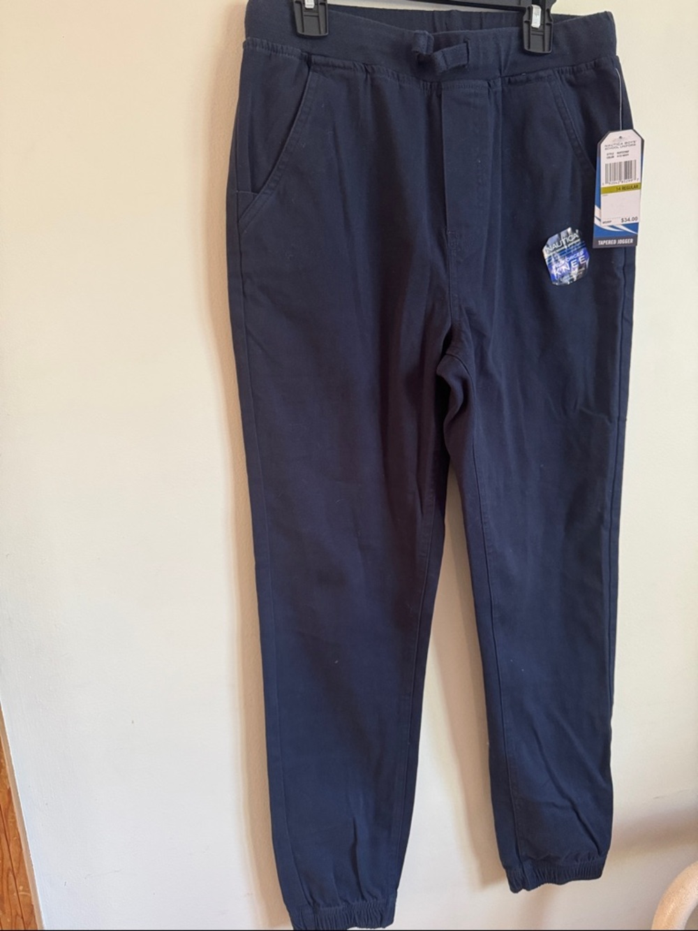 Nautica Boys' Navy Tapered Jogger Pants